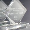 Glaspokal "Diamond Award" mit Glasgravur