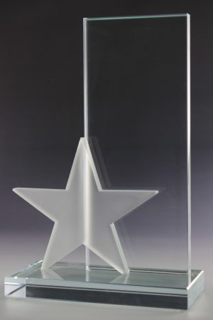Glaspokal "Fuko Award" mit Glasgravur