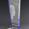 Glaspokal "Guayay Award" mit Lasergravur