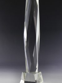 Glaspokal "Primera Award" mit Lasergravur