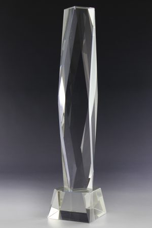 Glaspokal "Primera Award" mit Lasergravur