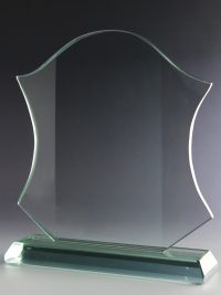 Glastrophäe "Insigne Award" mit Lasergravur
