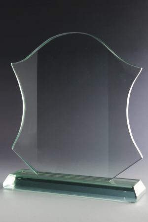 Glastrophäe "Insigne Award" mit Lasergravur