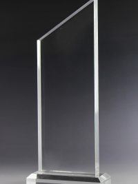 Glastrophäe "Krox Award" mit Glasgravur