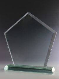 Glastrophäe "Leno Award" mit Glasgravur