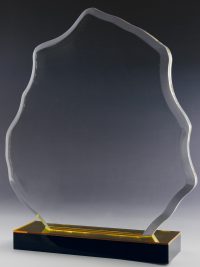 Glastrophäe "Mons Award" mit Glasgravur