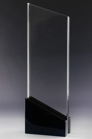 Glastrophäe "Osida Award" mit Glasgravur