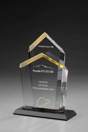 Glaspokal "Regular Award" mit Glasgravur