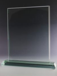 Glastrophäe "Turris Award" mit Glasgravur