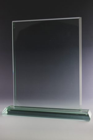 Glastrophäe "Turris Award" mit Glasgravur