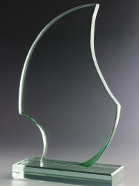 Glaspokal "Unda Award" mit Glasgravur