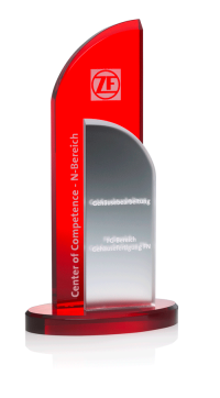 Glaspokal "Ignis Cursus Award" mit Glasgravur