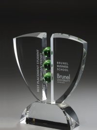 Glaspokal "Hype Award" mit Glasgravur