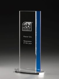 Glaspokal "Monument Award" mit Glasgravur
