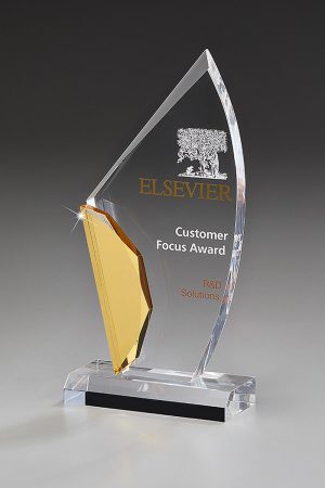 Glaspokal "Anancites Award" mit Glasgravur