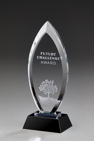 Glaspokal "Lux Award" mit Glasgravur