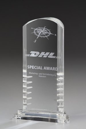 Glaspokal "Mystic Award" mit Glasgravur