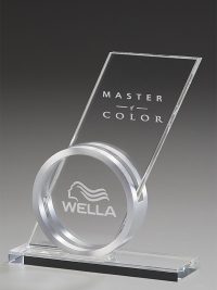 Glastrophäe "Pico Award" mit Glasgravur