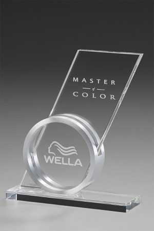 Glastrophäe "Pico Award" mit Glasgravur