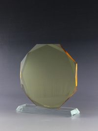 Glaspokal "Mythos Gold Award" mit Glasgravur