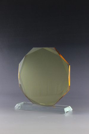 Glaspokal "Mythos Gold Award" mit Glasgravur