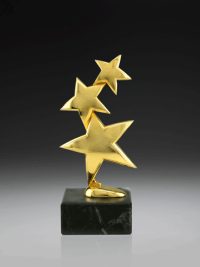 Award "Three Stars" mit Lasergravur