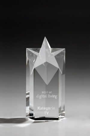 Glaspokal "Event Award" mit Glasgravur