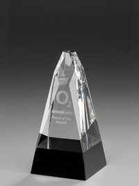 Glaspokal "Praesis Award" Lasergravur