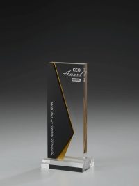 Glaspokal "Elegand Award" mit Lasergravur