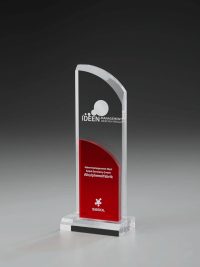 Glaspokal "Laito Award" mit Lasergravur