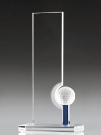 Golfpokal "Delia Award" mit Golfball