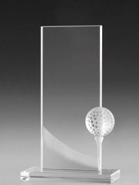 Golfpokal "Bent Award" mit Golfball