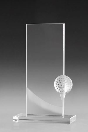Golfpokal "Bent Award" mit Golfball
