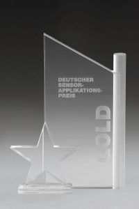 Glaspokal "Celest Award" mit Lasergravur