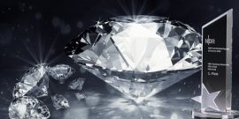 Glastrophäen der Frozen Kollektion von Glaswert