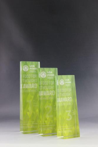 Glastrophäen mit vollflächigem Digitaldruck