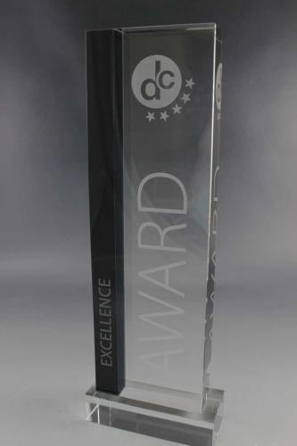 Glastrophäe mit einer Lasergravur bei Glaswert kaufen