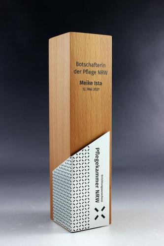 Glastrophäe mit UV-Direktdruck bei Glaswert kaufen